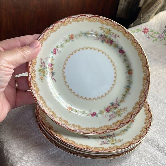 Lot of 4 Noritake China Dimity pattern bread plates. - Picture 5 of 7